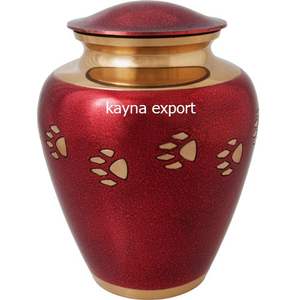 European Style Metal Adult <b>Urn</b> for Cats <b>Dogs</b> Expensive Pet Memorial with Latest Design for Funeral Use Wholesale Bulk Orders - Product Image 5