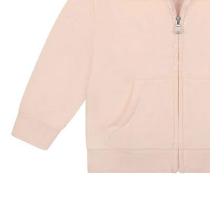 Chándal de algodón con estampado informal para niños, forro polar hecho con capucha extraíble con cierre de cremallera, a la venta - Product Image 4