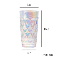 [Holar] Vasos Altos Reutilizables de Plástico Irrompible de 21 Onzas Hechos en Taiwán