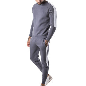 Pull-over gris à col rond pour homme, ensemble de survêtement élégant en polaire coupe-vent, écologique, respirant, pour l'extérieur, vêtements d'hiver, grandes tailles XXL XL - Product Image 4