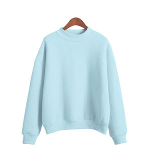 Sweat-shirts à col rond de qualité supérieure pour hommes et femmes, 100% coton, tissu épais, manches surdimensionnées pour l'hiver, logo personnalisé - Product Image 3