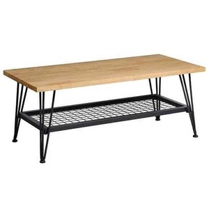 โต๊ะกาแฟทำจากไม้มะม่วงแข็งดีไซน์ทางอุตสาหกรรมแบบโมเดิร์นสำหรับบ้านสำนักงานห้องนั่งเล่น - Product Image 1