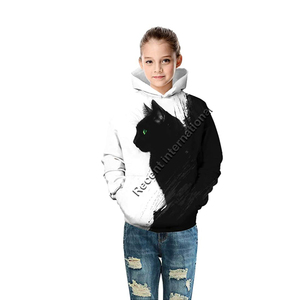 Sweat à capuche personnalisé pour enfants, sublimation, automne, 100% polyester, broderie, impression en relief - Product Image 2
