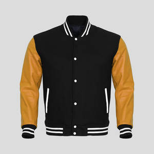 GANTS City Newly College Baseball Varsity Man Jacket Melton Wool Varsity Jacket Cotton Letterman Varsity Jacket for Man - Product Image 5