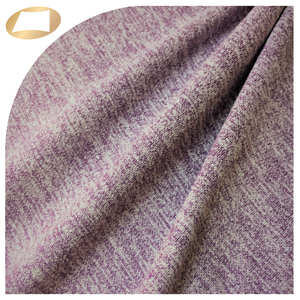 สีม่วง Melange 95% โพลีเอสเตอร์5% ผ้าสแปนเด็กซ์สำหรับสวมใส่ Athleisure - Product Image 4