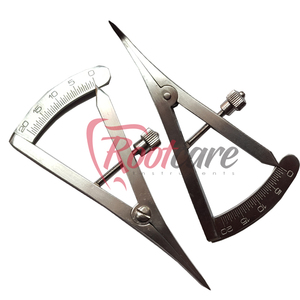 Artículo de Venta caliente Calibrador Dental Castroviejo en ángulo/recto 0-20mm Acero inoxidable Medición de dientes Instrumentos quirúrgicos dentales - Product Image 1