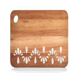 Planche à découper en bois de nouveau design incrusté de coquille prix d'usine planche à découper - Product Image 2