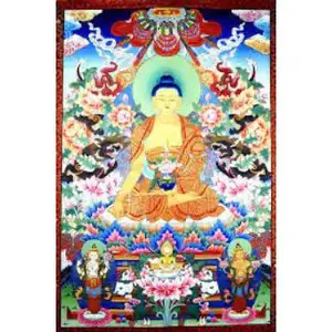 Póster de Buda Shakyamuni, arte de pared pintado a mano Natural, diseño Original vendido, Color aceite