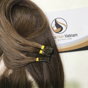 Extensiones de cabello humano Remy virgen, pelo liso con queratina y doble hueso, calidad superior, n. ° 4, venta al por mayor - Product Image 3