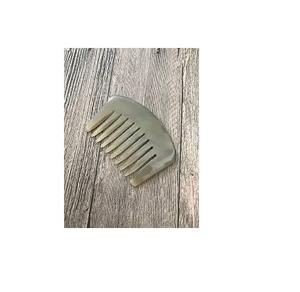 Mejor calidad 100% Natural blanco cuerno peine de pelo hecho a mano de cuerno de búfalo y peine hecho a mano pulido para venta - Product Image 1