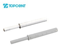 Topcent Système de Fermeture Amortie Silencieuse pour Tiroir de Cuisine Coulissant 45mm avec Amortisseur Fin et Ouverture par Poussée