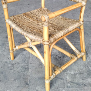 เก้าอี้หวายไม้ไผ่สไตล์ดั้งเดิมสำหรับขายส่ง เหมาะสำหรับใช้ในบ้าน สวนกลางแจ้ง ห้องนั่งเล่น อพาร์ตเมนต์ และวิลล่า เฟอร์นิเจอร์เพื่อการพักผ่อน - Product Image 6