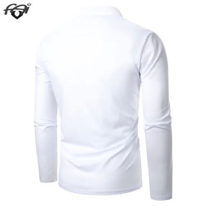 Camiseta de manga larga de gran tamaño para hombre de alta calidad 100% algodón tejido de punto informal transpirable Anti-Pilling secado rápido - Product Image 6