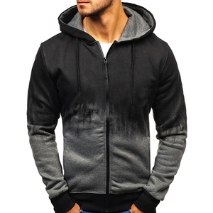 Ventes en gros de manteaux d'hiver pour hommes de haute qualité, à capuche, en polaire, coupe-vent, respirants, matelassés, grande taille, fermeture éclair 3XL - Product Image 6