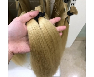 Cabello humano real, color rubio, precio de fábrica directo, salvic ruso - Product Image 4