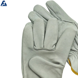 Guantes de seguridad de uso general del fabricante PVC nitrilo cuero dividido revestimiento de látex Anti-impacto Anti-calor guantes de entrenamiento trabajo - Product Image 4