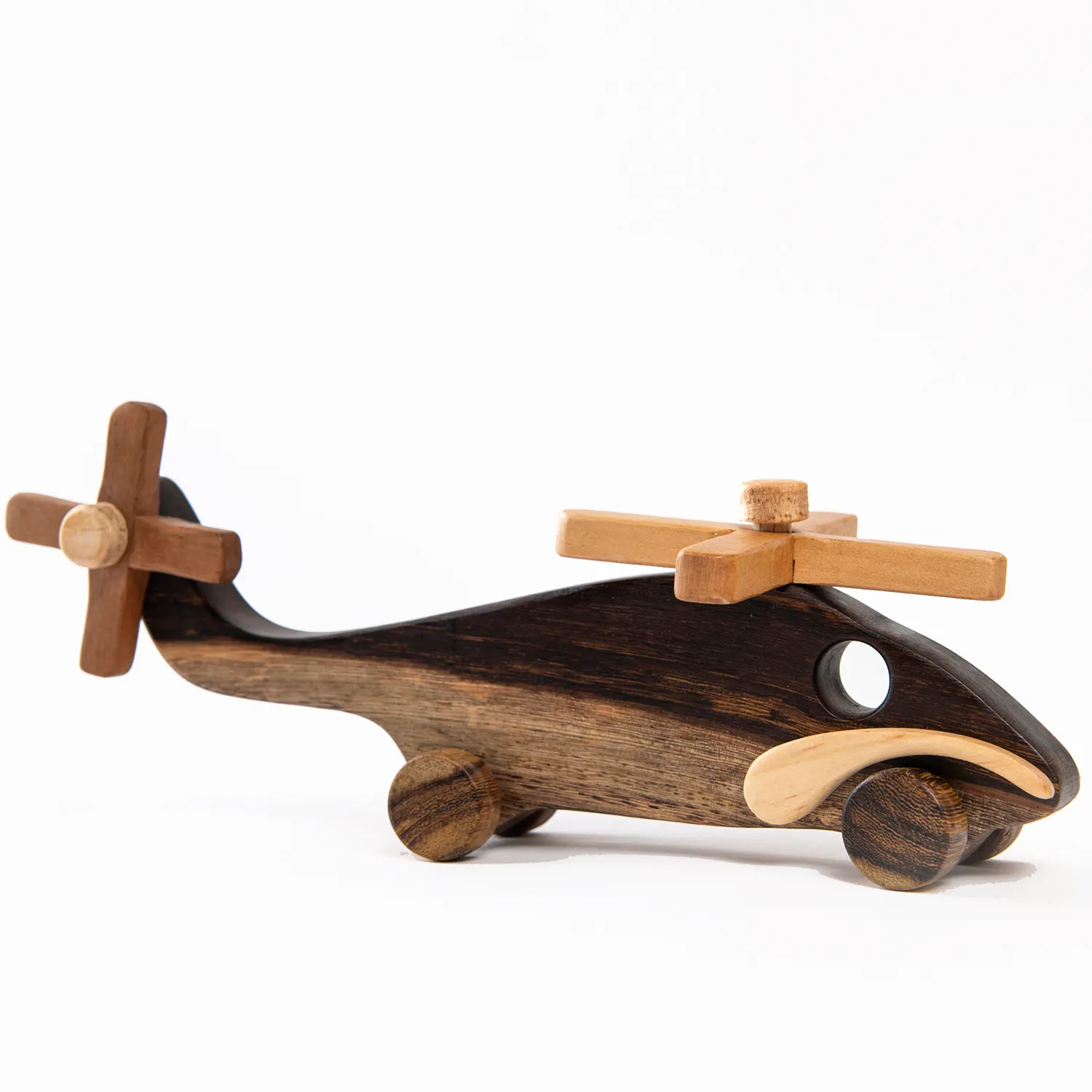 OEM - ODM Hot Amazon Wooden Helicopter Toys Cars for 1 2 3 Year Old Boys (Helicopter)
