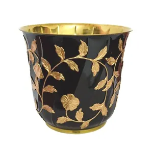 Royal Look Hotel suelo y jardín maceta de flores decorativas hogar exterior balcón decoración maceta de flores de Metal para Decoración - Product Image 1