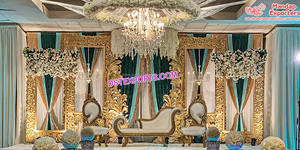 Wedding Stage White Fiberglass Peacock Panel Wedding White Fiber Peacock <b>Frame</b> Elegant Wedding White Peacock <b>Frame</b> <b>Backdrop</b> - Product Image 5
