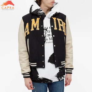 เสื้อแจ็กเก็ตผ้าลูกฟูกเลือกลายได้,เสื้อแจ็กเก็ตเบสบอลเลตเตอร์แมนบอมเบอร์ให้ความอบอุ่นกำหนดได้เอง - Product Image 5