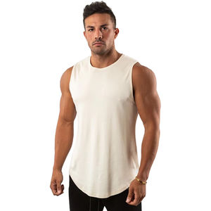 Débardeur en coton respirant personnalisé pour hommes, gym, vente en gros - Product Image 4
