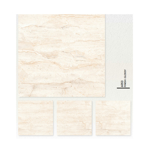 Carrelage en porcelaine pour sol et mur intérieur, marbre blanc rectifié, poli, émaillé, 60x60, moderne, résistant aux acides - Product Image 2