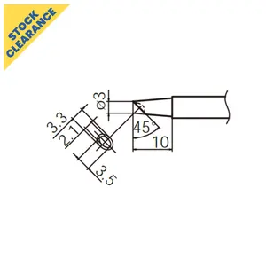 [间隙] 焊头HAKKO T13-BCM3 Shape-3BC缩进烙铁FM2026更换高质量焊接手工工具