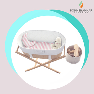 100% pur Coton Bio Bébé Couffin Feuille - Product Image 2