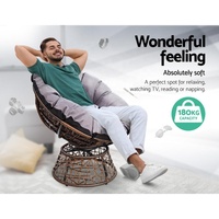 Indonesien Natural Home Living Möbel und Dekoration Eleganter Rattan Wicker Papasan Stuhl und Tisch