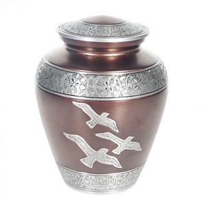 โกศงานศพโลหะสำหรับใส่ขี้เถ้ากระดูกผู้ใหญ่โกศโลหะคลาสสิกหลากสีสำหรับเก็บขี้เถ้า - Product Image 4