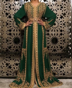 Belle conception marocaine Lehenga Choli robe de longueur de plancher avec travail Zardozi lourd pour mariage-2019 acétate matériel ATIYA LIBAS - Product Image 1