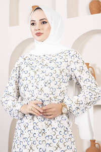 Robe de sécurité à ceinture pour femmes, vêtement islamique, mode Abaya, tunique Hijab, nouvelle collection 2022 - Product Image 2