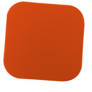 Ensemble de dessous de verres carrés en cuir PU, fait d'usine, au meilleur prix, 5 pièces - Product Image 1