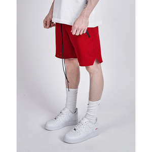 Short personnalisé en maille noire, avec poches latérales et cordon de serrage, pour hommes, femmes et enfants, personnalisé, tendance - Product Image 4