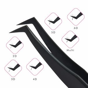 Pinzas de extensión de pestañas con logotipo personalizado, venta al por mayor, Etiqueta Privada, visibilidad, color negro - Product Image 4