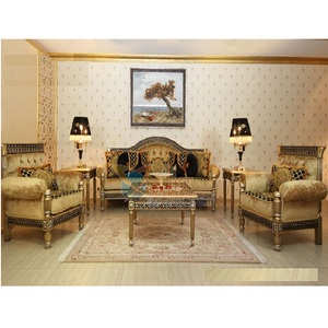 Traditional Hand Carved Living Room Furniture <b>Antique</b> Traditional Look <b>Sofa</b> Set for Home Classic Hand Carved <b>Sofa</b> Set for Home - Product Image 1