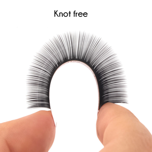 Korean PBT Fiber Ellipse Flat Lashes Split Tip Eyelash Extensions D Curl Vietnam Wholesale Factory Packaging Box Glue Tape OEM - Product Image 4