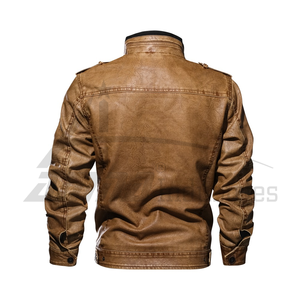 แจ็กเก็ตหนังสำหรับผู้ชาย,แจ็กเก็ตหนังขายดีดีไซน์ใหม่ - Product Image 6