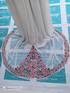 New Stylish Floor Length Gown with Trail for Party-wear-dress with beautiful applique work for Party/ Wedding =2021 - Product Image 3
