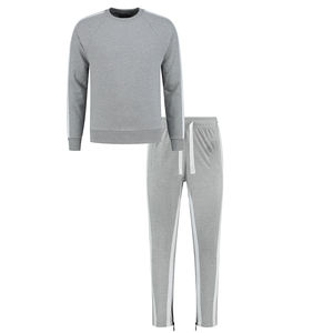 Chándales unisex para hombre Active Bottoms Gentleman Jacket Hoodie y Jogger Pants Blank Sweatsuits - Product Image 3