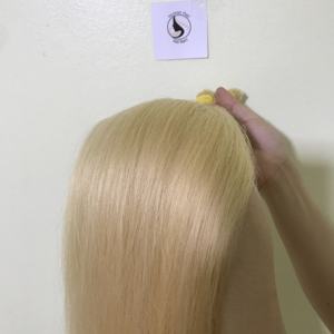 Good Quality Cuticle Aligned Blonde Bulk <b>Hair</b> European <b>Human</b> <b>Hair</b> Virgin Remy Highlights Color <b>Hair</b> <b>Extensions</b> - Product Image 2