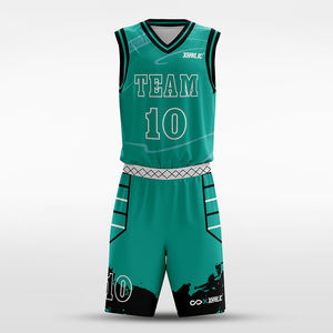 Uniforme de Baloncesto Clásico Personalizable al por Mayor, Logotipo Sublimado Multicolor, Talla Grande, Antibacteriano, de Secado Rápido - Product Image 5
