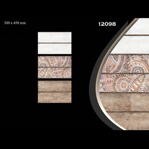 Azulejos decorativos de pared esmaltados rústicos de cerámica estilo inyección de tinta 30x45cm - Product Image 6