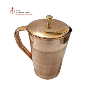 Cantidad a granel Nuevo diseño 100% Jarra de cobre puro con jarra de cobre Silver Touch en diseño y tamaño personalizados - Product Image 1