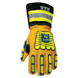 Gant de travail en cuir de chèvre jaune, excellente Protection des poignets, 1 pièce - Product Image 3