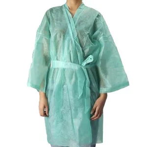 Accappatoi Spa in tessuto Non tessuto Kimono monouso Spa Gown MOQs 1045.1 pezzi MOQs 1045.3 pezzi MOQs 1045.4 pezzi