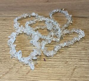 Natural Clear Quartz Chips <b>Bracelet</b> Crystal Healing Gemstone <b>Bracelet</b> Reiki Chakra Energy <b>Stretch</b> <b>Bracelet</b> Wholesale - Product Image 3