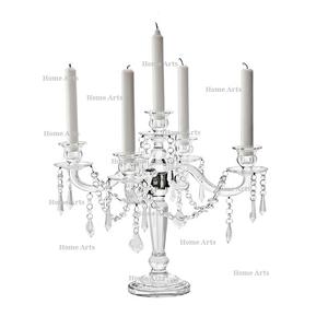 Candelabro de Acrílico/Cristal y Aluminio Hecho a Mano con Diseño Innovador para Bodas, Decoración de Primera Calidad para el Hogar y Bodas - Product Image 1