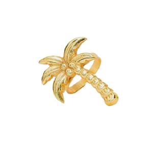 Anneau de serviette en forme d'arbre en aluminium couleur or rond de serviette avec anneau de serviette de cuisine de restaurant de la plus haute qualité - Product Image 1