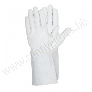 ถุงมือเชื่อมโลโก้ OEM แบบกำหนดเอง หนังแท้ ป้องกันมือสำหรับงานก่อสร้าง ป้องกันอาร์กอน ระบายอากาศได้ ป้องกันไฟฟ้า ทนความร้อน กันลื่น - Product Image 3
